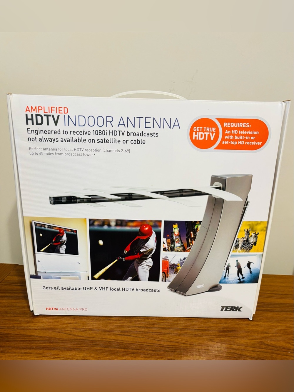 New Open Box Terk HDTVa Antenna Pro Indoor TV Amplified True HDTV 1080i 144P006